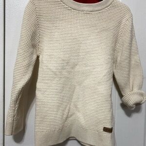 EUC H&M Cream and Red Knit sweater 2-4YRS